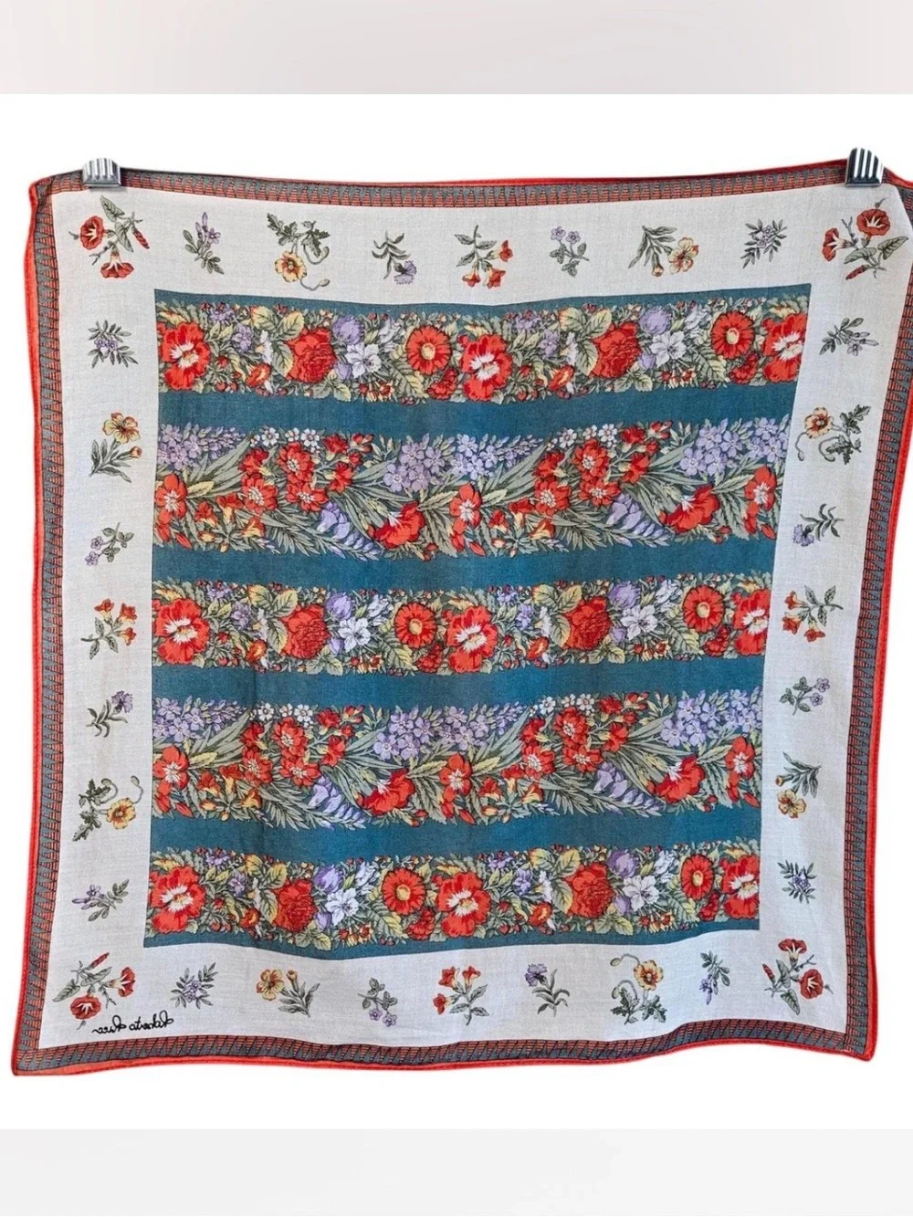 ROBERTO RICCI Vintage Handkerchief Scarf